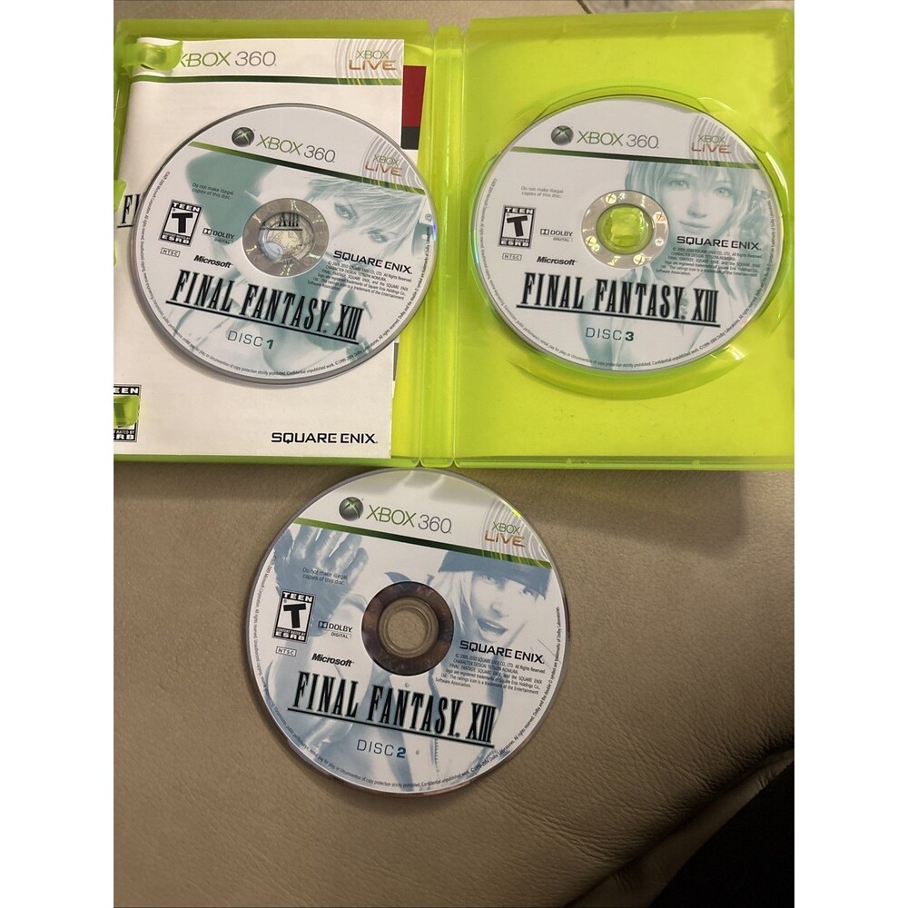 Final Fantasy XIII (Microsoft Xbox 360, 2010) CIB Manual Tested - Picture 4 of 8
